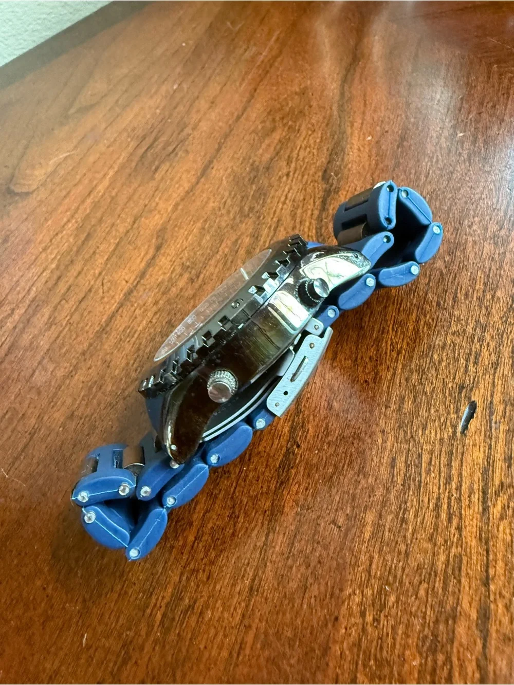 Rocawear Blue Strap men’s Watch with Black and Gold Dial